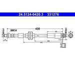 ATE 24.5124-0420.3 Bremsschlauch ATE 24.5124-0420.3 Bremsschlauch