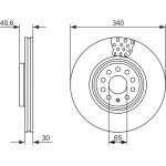 BOSCH 0 986 479 734 Bremsscheibe BOSCH 0 986 479 734 Bremsscheibe