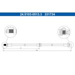 Bremsschlauch 24.5103-0513.3 Bremsschlauch 24.5103-0513.3