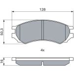 Bremsbelagsatz, Scheibenbremse 0 986 460 981 Bremsbelagsatz, Scheibenbremse 0 986 460 981