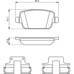 BOSCH 0 986 494 639 Bremsbelagsatz, Scheibenbremse BOSCH 0 986 494 639 Bremsbelagsatz, Scheibenbremse