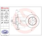 Brembo 08.5211.10 Bremsscheibe PRIME LINE Brembo 08.5211.10 Bremsscheibe PRIME LINE