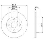 Bremsscheibe 8DD 355 107-281 Bremsscheibe 8DD 355 107-281