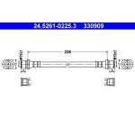 ATE 24.5261-0225.3 Bremsschlauch ATE 24.5261-0225.3 Bremsschlauch