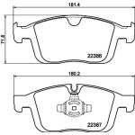 Bremsbelagsatz, Scheibenbremse 8DB 355 025-261 Bremsbelagsatz, Scheibenbremse 8DB 355 025-261