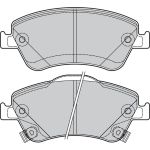 Bremsbelagsatz, Scheibenbremse 601040