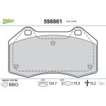 Valeo 598861 Bremsbelagsatz, Scheibenbremse