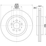 Bremsscheibe 8DD 355 115-601 Bremsscheibe 8DD 355 115-601