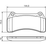 BOSCH 0 986 494 448 Bremsbelagsatz, Scheibenbremse BOSCH 0 986 494 448 Bremsbelagsatz, Scheibenbremse