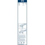 BOSCH 472 Scheibenwischer Twin 3 397 001 472