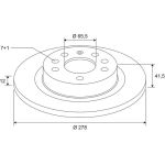 Bremsscheibe 672599 Bremsscheibe 672599