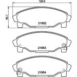 Hella 8DB 355 016-991 Bremsbelagsatz, Scheibenbremse