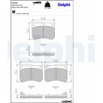 Delphi LP935 Bremsbelagsatz, Scheibenbremse Delphi LP935 Bremsbelagsatz, Scheibenbremse