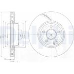 Delphi BG9075C Bremsscheibe Delphi BG9075C Bremsscheibe