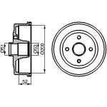 Bremstrommel 0 986 477 135 Bremstrommel 0 986 477 135
