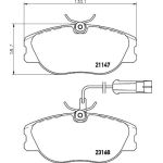 Bremsbelagsatz, Scheibenbremse 8DB 355 018-181 Bremsbelagsatz, Scheibenbremse 8DB 355 018-181