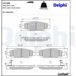Delphi LP1508 Bremsbelagsatz, Scheibenbremse Delphi LP1508 Bremsbelagsatz, Scheibenbremse