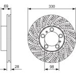 Bremsscheibe 0 986 479 D24 Bremsscheibe 0 986 479 D24