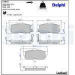 Delphi LP975 Bremsbelagsatz, Scheibenbremse Delphi LP975 Bremsbelagsatz, Scheibenbremse