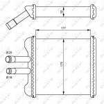 Wärmetauscher, Innenraumheizung 54237 Wärmetauscher, Innenraumheizung 54237