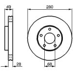 Bremsscheibe 0 986 479 B61