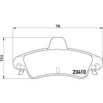 Brembo P 24 070 Bremsbelagsatz, Scheibenbremse PRIME LINE