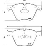 Bremsbelagsatz, Scheibenbremse 8DB 355 020-121 Bremsbelagsatz, Scheibenbremse 8DB 355 020-121