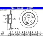 Bremsscheibe 24.0110-0355.1 Bremsscheibe 24.0110-0355.1