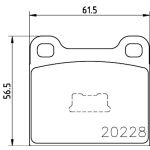 Bremsbelagsatz, Scheibenbremse 8DB 355 006-531 Bremsbelagsatz, Scheibenbremse 8DB 355 006-531