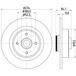 Bremsscheibe 8DD 355 123-331