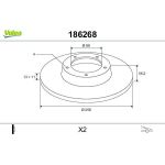 Bremsscheibe 186268