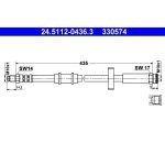 ATE 24.5112-0436.3 Bremsschlauch