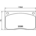 Bremsbelagsatz, Scheibenbremse 8DB 355 009-611 Bremsbelagsatz, Scheibenbremse 8DB 355 009-611