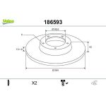 Bremsscheibe 186593 Bremsscheibe 186593