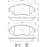 BOSCH 0 986 494 510 Bremsbelagsatz, Scheibenbremse BOSCH 0 986 494 510 Bremsbelagsatz, Scheibenbremse