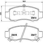 Brembo P 28 033 Bremsbelagsatz, Scheibenbremse PRIME LINE