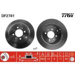 TRW DF2781 Bremsscheibe TRW DF2781 Bremsscheibe