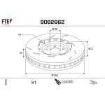 Bremsscheibe 9082662 Bremsscheibe 9082662