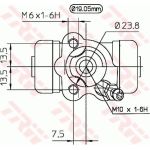 Radbremszylinder BWD267 Radbremszylinder BWD267
