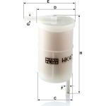 Mann-Filter WK 47 Kraftstofffilter Mann-Filter WK 47 Kraftstofffilter