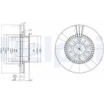 Delphi BG2719C Bremsscheibe Delphi BG2719C Bremsscheibe