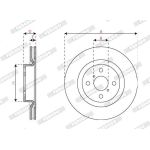 Ferodo DDF2851C Bremsscheibe PREMIER Ferodo DDF2851C Bremsscheibe PREMIER