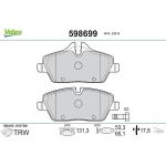 Valeo 598699 Bremsbelagsatz, Scheibenbremse Valeo 598699 Bremsbelagsatz, Scheibenbremse