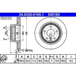 Bremsscheibe 24.0320-0195.1
