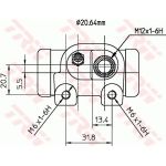 TRW BWF288 Radbremszylinder TRW BWF288 Radbremszylinder