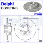 Bremsscheibe BG9031RS