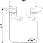Bremsbelagsatz, Scheibenbremse 8DB 355 021-611 Bremsbelagsatz, Scheibenbremse 8DB 355 021-611