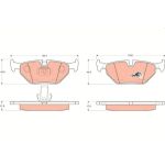 TRW GDB1265 Bremsbelagsatz, Scheibenbremse COTEC TRW GDB1265 Bremsbelagsatz, Scheibenbremse COTEC