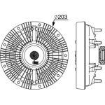 Kupplung, Kühlerlüfter CFC 249 000P Kupplung, Kühlerlüfter CFC 249 000P