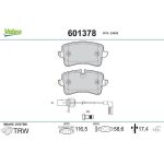 Valeo 601378 Bremsbelagsatz, Scheibenbremse Valeo 601378 Bremsbelagsatz, Scheibenbremse
